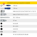 HEYCO / 50825301583 / STECKSCHLÜSSEL-GARNITUR...