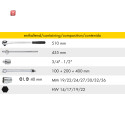 HEYCO / 50829005300 / STECKSCHLÜSSELSATZ 3/4"...