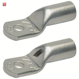 KLAUKE / 8R10 / Rohrkabelschuh ohne Sichtloch, 95 mm², M10, Cu verzinnt / EAN 4012078048866