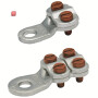 KLAUKE / 588R12BK / Klemmkabelschuh, gestanzt, 70 - 95 mm², M12, 4 Schrauben, blank / EAN 4012078064194