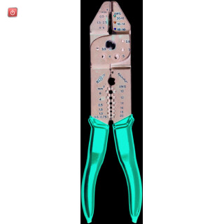 KLAUKE / K10 / Presswerkzeug für isolierte Kabelverbindungen, 0,5 - 6 mm² / EAN 4012078001205