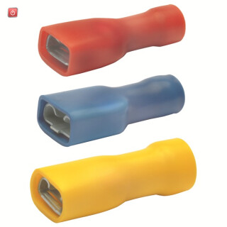 KLAUKE / 8503V / Flachsteckhülse isoliert, 4,8x0,8 mm, 4-6 mm², PVC vollisoliert / EAN 4012078447805