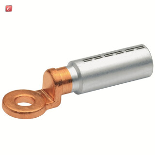 KLAUKE / 368R10 / Al/Cu Presskabelschuh ,längsdicht, 95 mm² rm/sm, 120 mm² se, M10 / EAN 4012078062619