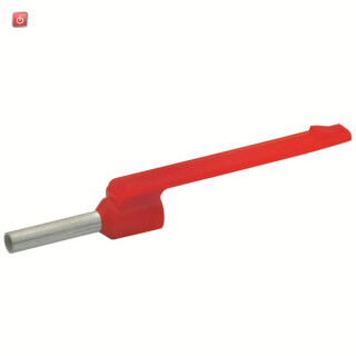 KLAUKE / 3698 / Isolierte Aderendhülsen mit Fahne, 0,5 mm², Weiß , Länge 8mm, Cu, / EAN 4012078070034