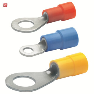 KLAUKE / 6193 / Quetschkabelschuh isoliert, M3, Isolierhülse PA, 0,1 - 0,4 mm² / EAN 4012078070867
