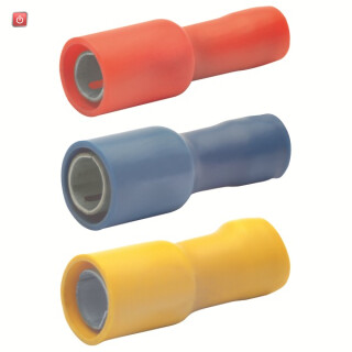 KLAUKE / 920 / Rundsteckhülse isoliert, d: 4 mm, 0,5-1 mm², CuSnZn verzinnt, PVC / EAN 4012078072014