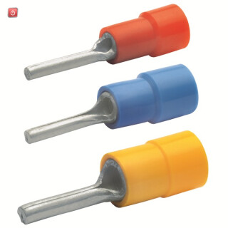 KLAUKE / 704 / Stiftkabelschuh isoliert, 0,1-0,4 mm², Länge 18mm / EAN 4012078071901