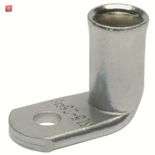 KLAUKE / 745F8 / Winkelrohrkabelschuh für feindrähtige Leiter, 35 mm², M8, 90° / EAN 4012078054461