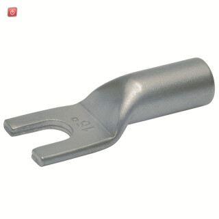 KLAUKE / 56C4 / Rohrkabelschuh, Gabelform, 0,5-1 mm², M4, Nickel / EAN 4012078055321