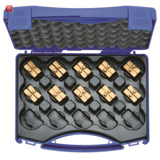 KLAUKE / HR4SET / Presseinsatzset 6 - 150 mm² HR 4 im Kunststoffkoffer, 11-teilig, Serie / EAN 4012078596220