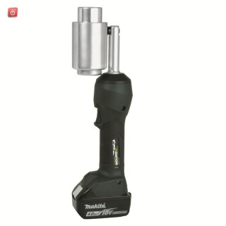 KLAUKE / LS100FLEXCFM / Lochstanze m. drehb. Kopf mit Makita Akku, mit Zubehör im Koffer / EAN 4012078964548