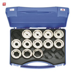 KLAUKE / HD13SET / Presseinsatzset 10-300 mm² D 13 im Kunststoffkoffer, 13-teilig, Serie / EAN 4059577029446