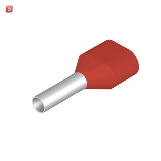 WEIDMÜLLER / 9037290000 / H1,5/16 ZH R / Aderendhülse, Zwillings-Aderendhülse, 1.5 mm², Abisolierlänge: 11 mm, / EAN 4008190492762