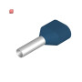 WEIDMÜLLER / 9037500000 / H2,5/19D ZH BL / Aderendhülse, Zwillings-Aderendhülse, 2.5 mm², Abisolierlänge: 13 mm, / EAN 4008190493073