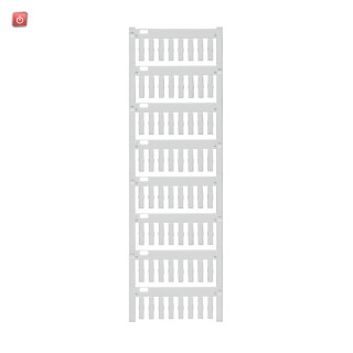 WEIDMÜLLER / 1718431044 / TM-I 18 MC NE WS / Kabelmarkierungssystem, weiß, neutral, Polyamid 66, -40...100 °C / EAN 4008190349011
