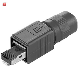 WEIDMÜLLER / 1963160000 / IE-PS-V04P-RJ45-FH / RJ45-Steckverbinder, IP67, Anschluss 1: RJ45, Anschluss 2: IDCEIA/TIA / EAN 4032248651665