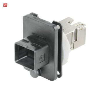 WEIDMÜLLER / 1963490000 / IE-BS-V04P-RJ45-C / RJ45-Steckverbinder, IP67, Anschluss 1: RJ45, Anschluss 2: RJ45 / EAN 4032248645589