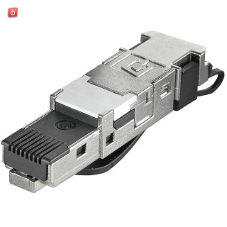 WEIDMÜLLER / 1963600000 / IE-PS-RJ45-FH-BK / RJ45-Steckverbinder, IP20, Anschluss 1: RJ45, Anschluss 2: IDC8-adrig, / EAN 4032248645725