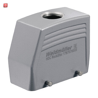 WEIDMÜLLER / 1787070000 / HDC 40D TOBU 1M25G / Gehäuse (Industriesteckverbinder), Kabeleingang oben, Steckergehäuse, / EAN 4032248204410