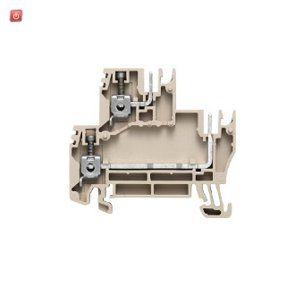 WEIDMÜLLER / 1034400000 / WDK 2.5/BLZ/5.08/ZA / Mehrstock-Reihenklemme, Schraubanschluss, dunkelbeige, 2.5 mm², 250 V, / EAN 4008190193058