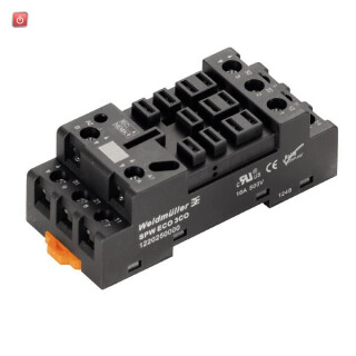 WEIDMÜLLER / 1220250000 / SPW ECO 3CO / Relaissockel, IP10, 3 Wechsler , 16 A, Schraubanschluss / EAN 4032248100101