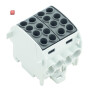 WEIDMÜLLER / 1561690000 / WPD 202 4X35/4X25 BK / Potentialverteilerklemme, Schraubanschluss, schwarz, 35 mm², 202 A, / EAN 4050118366808