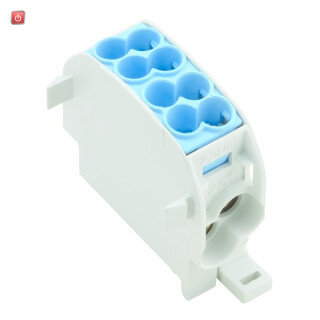 WEIDMÜLLER / 1560670000 / WPD 101 2X25/2X16 BL / Potentialverteilerklemme, Schraubanschluss, blau, 25 mm², 152 A, 1000 / EAN 4050118365733