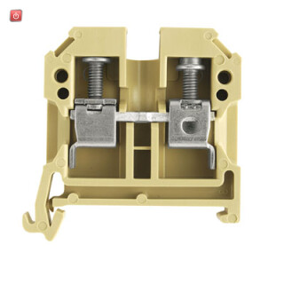 WEIDMÜLLER / 0380560000 / SAK 6/35 PA / Durchgangs-Reihenklemme, Schraubanschluss, beige/gelb, 6 mm², 41 A, / EAN 4008190134648