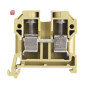 WEIDMÜLLER / 0443760000 / SAK 10/35 / Durchgangs-Reihenklemme, Schraubanschluss, beige/gelb, 10 mm², 57 A, / EAN 4008190136949