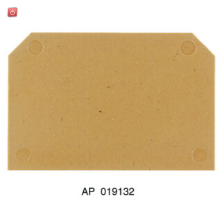 WEIDMÜLLER / 0191320000 / AP SAKS1+3 KRG / Abschlussplatte (Klemmen), dunkelbeige, gelb, Höhe: 54 mm, Breite: 3 / EAN 4008190031688