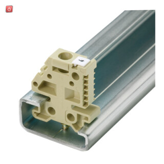WEIDMÜLLER / 0206160000 / EWK 1 / Endwinkel, beige, TS 32, V-0, Wemid, Breite: 9 mm, 100 °C / EAN 4008190080020