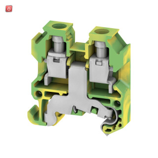 WEIDMÜLLER / 0380260000 / AKE 4 / Schutzleiter-Reihenklemme, Schraubanschluss, gelb, grün, 4 mm², 500 V, / EAN 4008190056841
