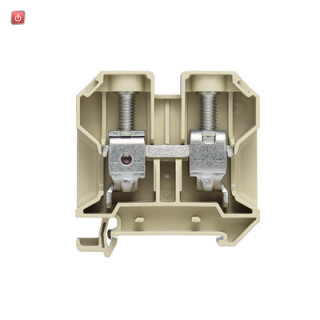 WEIDMÜLLER / 0380760000 / SAK 35/35 / Durchgangs-Reihenklemme, Schraubanschluss, beige/gelb, 35 mm², 125 A, / EAN 4008190063962