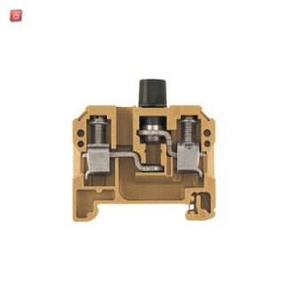 WEIDMÜLLER / 0501620000 / SAKS 1/35/G20 / Sicherungs-Reihenklemme, Schraubanschluss, mittelgelb, 10 mm², 10 A, / EAN 4008190111229