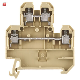 WEIDMÜLLER / 0590160000 / DK 4Q/35 / Mehrstock-Reihenklemme, Schraubanschluss, beige/gelb, 4 mm², 500 V, / EAN 4008190103521