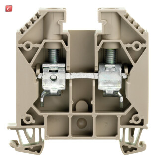 WEIDMÜLLER / 1020400000 / WDU 16 / Durchgangs-Reihenklemme, Schraubanschluss, dunkelbeige, 16 mm², 76 A, / EAN 4008190127794