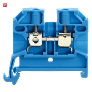 WEIDMÜLLER / 0380480000 / SAK 2.5/35 BL / Durchgangs-Reihenklemme, Schraubanschluss, blau, 2.5 mm², 24 A, 800 V, / EAN 4008190131869