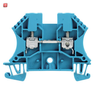 WEIDMÜLLER / 1020180000 / WDU 4 BL / Durchgangs-Reihenklemme, Schraubanschluss, blau, 4 mm², 32 A, 800 V, / EAN 4008190185237