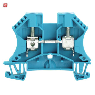WEIDMÜLLER / 1020280000 / WDU 6 BL / Durchgangs-Reihenklemme, Schraubanschluss, blau, 6 mm², 41 A, 800 V, / EAN 4008190100032