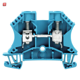 WEIDMÜLLER / 1020380000 / WDU 10 BL / Durchgangs-Reihenklemme, Schraubanschluss, blau, 10 mm², 57 A, 1000 V, / EAN 4008190166359