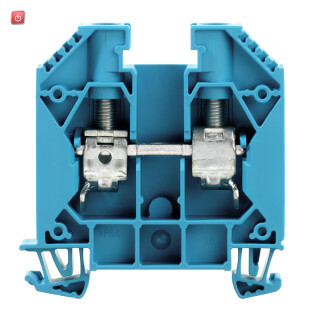 WEIDMÜLLER / 1020480000 / WDU 16 BL / Durchgangs-Reihenklemme, Schraubanschluss, blau, 16 mm², 76 A, 1000 V, / EAN 4008190126261