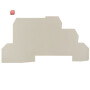 WEIDMÜLLER / 1067800000 / WAP WDL2.5 / Abschlussplatte (Klemmen), dunkelbeige, Höhe: 90 mm, Breite: 1.5 mm, / EAN 4008190172183