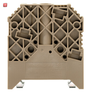 WEIDMÜLLER / 1059000000 / WEW 35/1 / Endwinkel, dunkelbeige, TS 35, V-2, Wemid, Breite: 12 mm, 100 °C / EAN 4008190172282