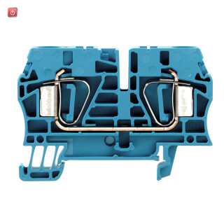 WEIDMÜLLER / 1608630000 / ZDU 6 BL / Durchgangs-Reihenklemme, Zugfederanschluss, blau, 6 mm², 41 A, 800 V, / EAN 4008190259259