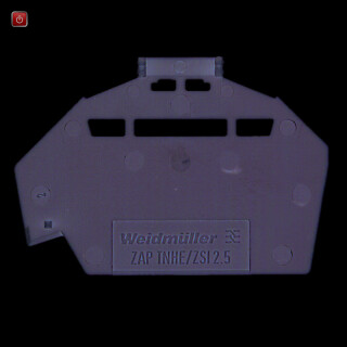 WEIDMÜLLER / 1610840000 / ZAP TNHE/ZSI2.5 / Abschlussplatte (Klemmen), dunkelbeige, Höhe: 46.7 mm, Breite: 1.1 mm, / EAN 4008190263379
