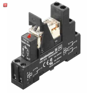 WEIDMÜLLER / 7940006158 / RCLKIT 24VDC 1CO LED / Koppelrelais, 24 V DC, LED grün, 1 Wechsler (AgNi) , 250 V AC, 12 A, / EAN 4032248475001