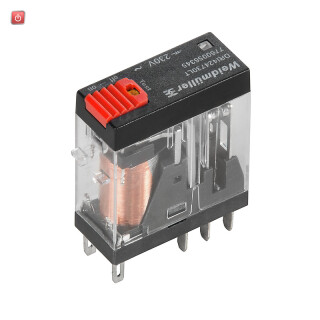 WEIDMÜLLER / 7760056344 / DRI424615LT / Miniatur-Industrierelais, 115 V AC, LED rot, 2 Wechsler (AgSnO) , 250 / EAN 6944169739910
