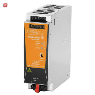 WEIDMÜLLER / 2001810000 / PRO DCDC 240W 24V 10 / DC/DC-Wandler, DC/DC-Wandler, 24 V DC, 24 V DC +/- 1 %, 240 W, typ. 92 / EAN 4050118383843