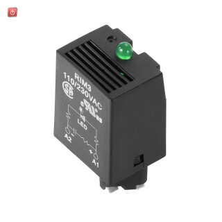 WEIDMÜLLER / 7760056045 / RIM 3 110/230VAC LED / Schutzbeschaltung (Relais), D-SERIES, 110...230 V AC, RC-Glied, / EAN 4032248878147