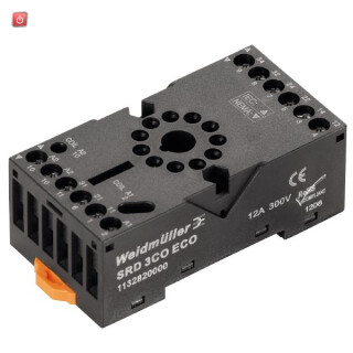 WEIDMÜLLER / 1132820000 / SRD ECO 3CO / Relaissockel, IP20, 3 Wechsler , 12 A, Schraubanschluss / EAN 4032248952670